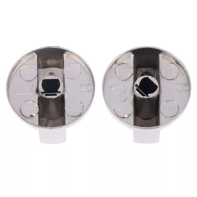 Metal 8mm Universal Silver Gas Stove Control Knobs Adaptors Oven Switch