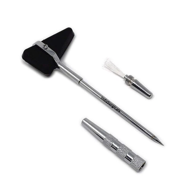 IS IndoSurgicals Percussion Chrome Plated Handle Knee Hammer Taylor Model