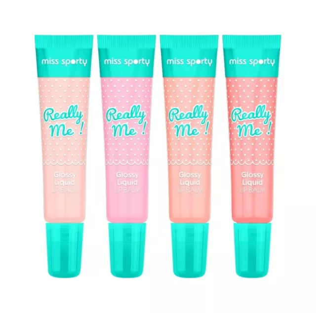 Miss Sporty Really Me! Glossy Lip Balm, Nude, Apricot, Coral, Pink