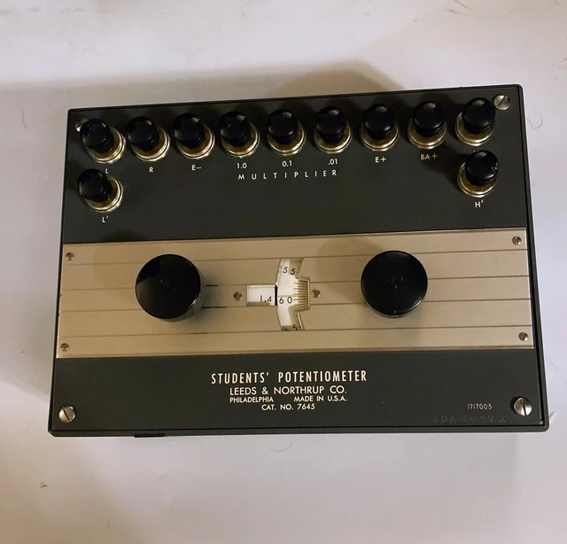 Leeds & Northrup 7645 Potentiometer Laboratory Trainer