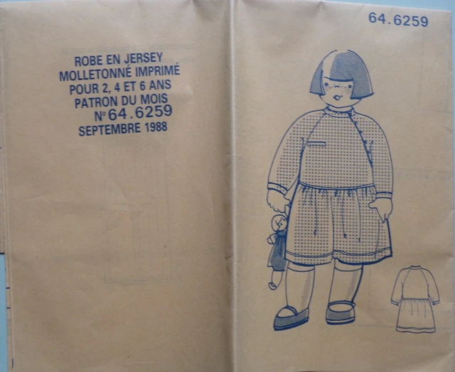 patron MODES ET TRAVAUX 01/2016 robe pour fille 6 8 10