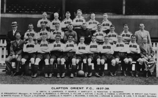 Clapton Orient Football Team Photo>1937-38 Season