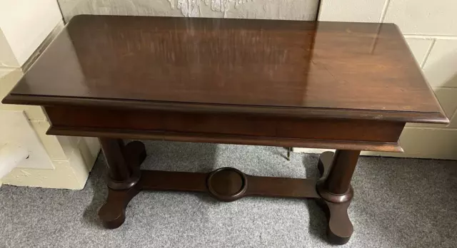Victorian Mahogany Hall Sofa Console Side Serving Table