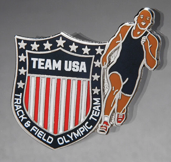 OLYMPIC PIN PINS BADGE 2020 Tokyo 2024 Paris TEAM USA ATHLETICS TRACK