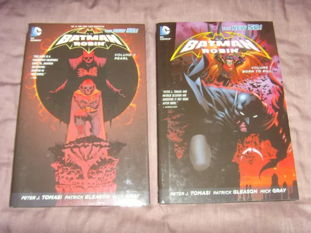 Batman and Robin Volume 1-2 Graphic Novel Bundle