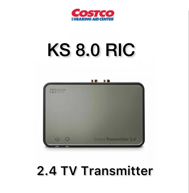 COSTCO KIRKLAND SIGNATURE 8.0 RIC Hearing Aid 2.4 TV Transmitter