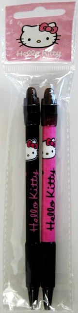Hello Kitty - Lot De 2 Stylos - Fournitures Scolaires - Neuf