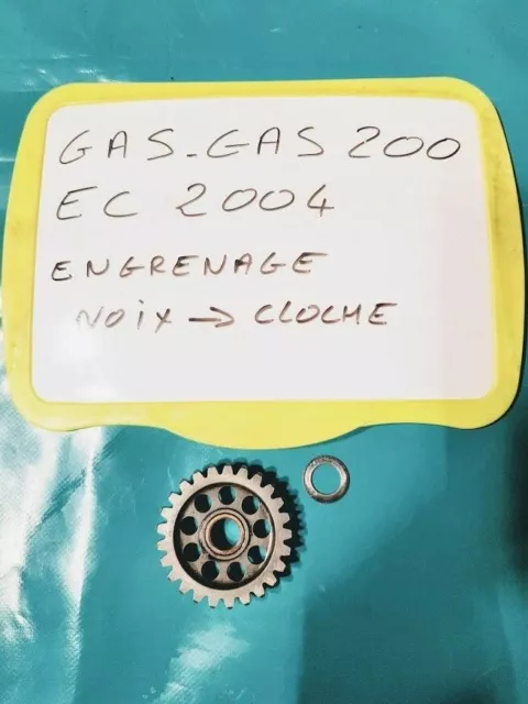 Engrenage direction noix de kick vers cloche d'embrayage GAS GAS 200 EC de 2004
