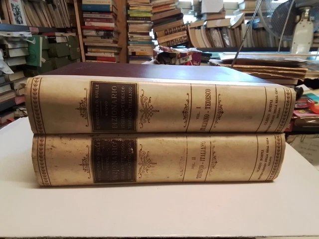 Dizionario Tedesco Italiano Italiano Tedesco Bulle Rigutini Hoepli, 8a ed, 10n24