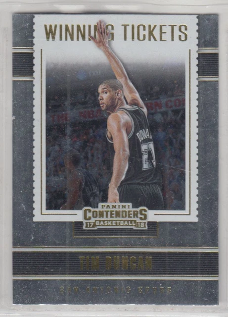2017-18 Panini Contenders Winning Tickets #5 Tim Duncan