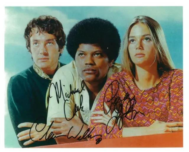 MOD SQUAD CAST COLE, LIPTON and WILLIAMS AUTOGRAPHED 8X10 COLOR PHOTO REPRINT *