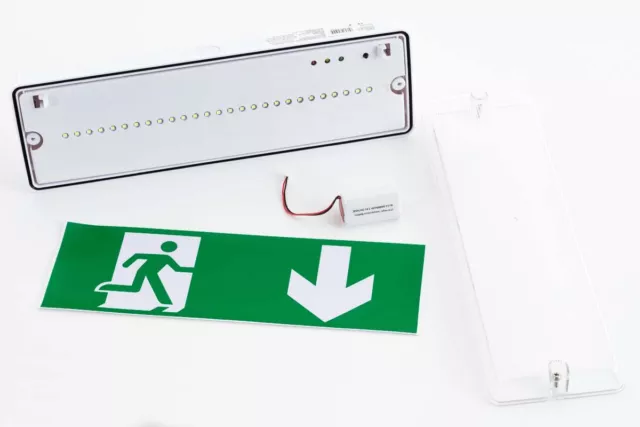 Señal Luminosa Led de Salida de Emergencia W100D Montaje de Pared 2