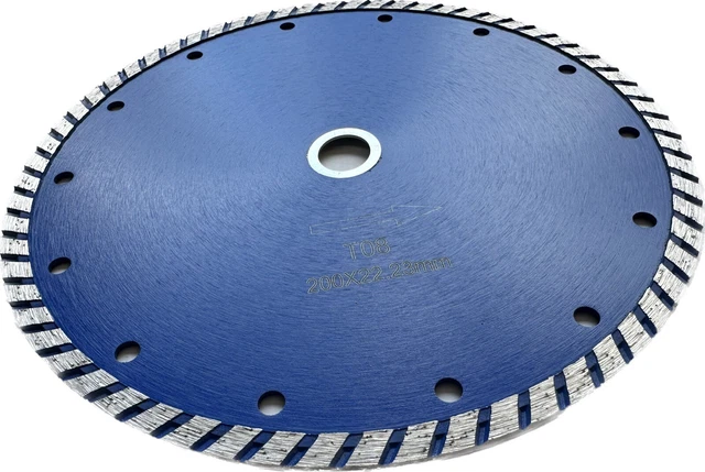 2-Pack! 8 inch Turbo Rim High Performance Diamond Blades For Cutting Hard Stones