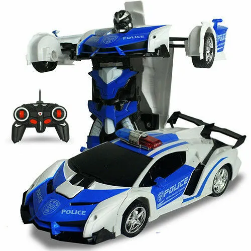 Transformer Auto Rennauto Roboter mit Fernbedienung Motor Wagen Kind Spielzeug