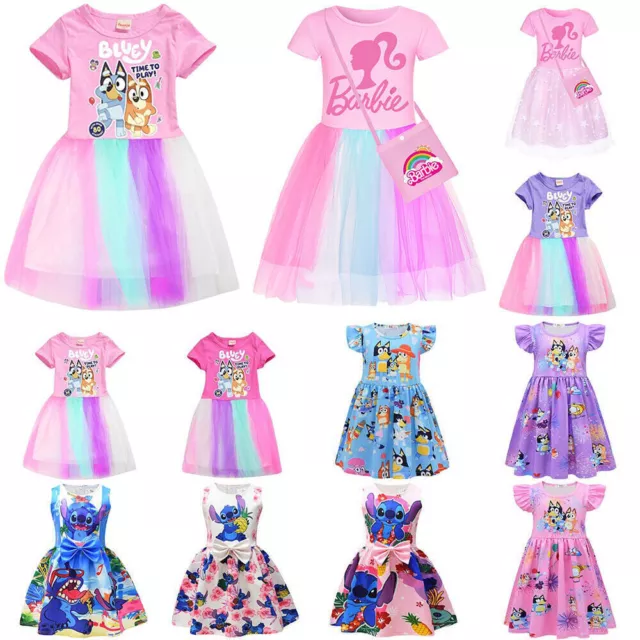 Kinder Mädchen Partykleid Abendkleid Geburtstag Tutu Tüll Prinzessin Sommerkleid