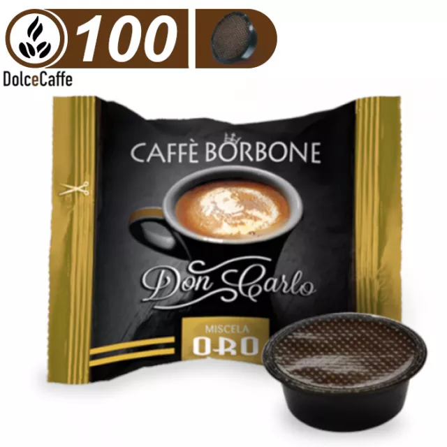 100 Caffè Borbone DonCarlo Kapseln Gold/Oro Kompatibel Lavazza A Modo Mio