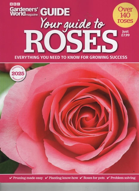 GUIDE TO ROSES Gardeners' World Magazine 2025 Bbc £12.09 - PicClick UK