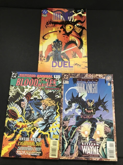 Batman Legends Of The Dark Knight Annual Lot Of 3 DC Comics 1 3 & 4 VF/NM