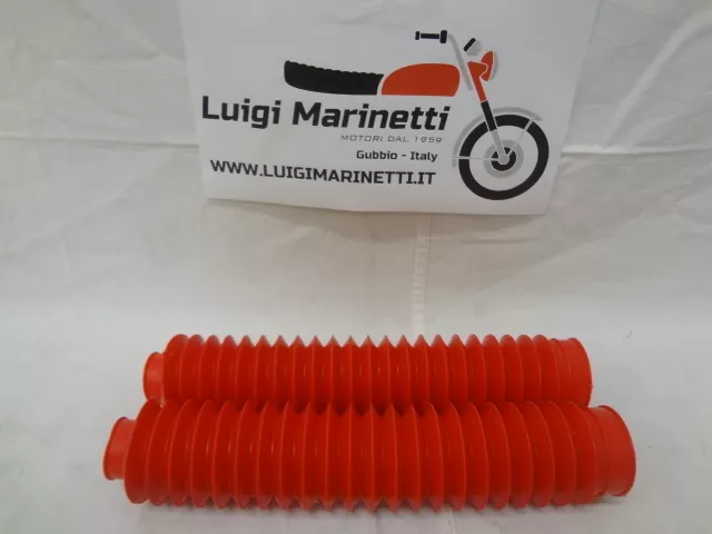 Kit soffietti forcella bellows fork oil moto std rosso red d.38-40mm ARI 9943R