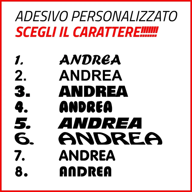 Adesivo Racing Personalizzato Con Nome - Sticker Prespaziato Per Casco, Moto, Auto, Bici E Barche