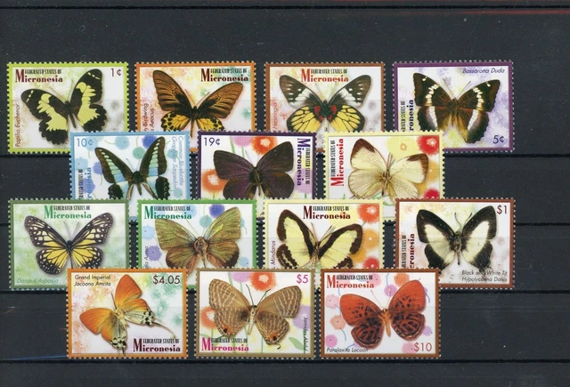 Mikronesien 1744-1757 postfrisch Schmetterling #GL703