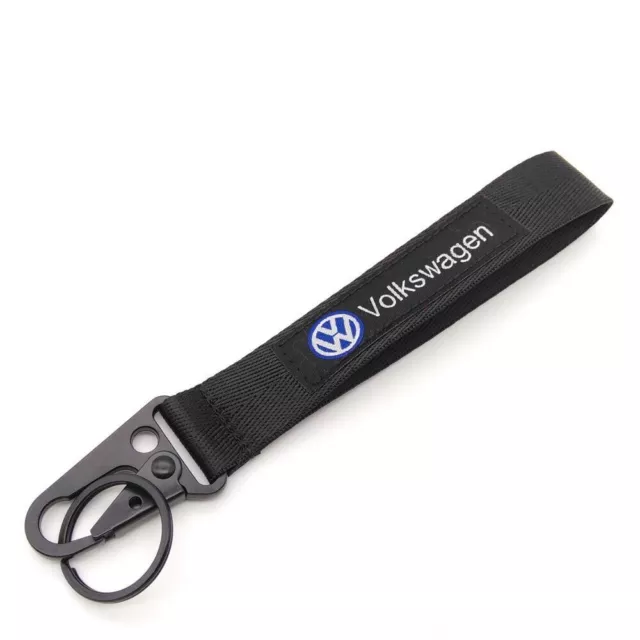 Volkswagen Black VW Lanyard Keyring Chain ID Card Holder Phone Strap UK Seller