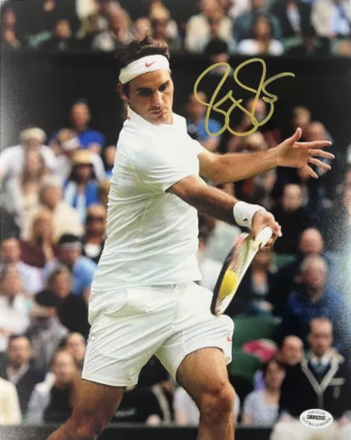 VTG Roger Federer Rare Authentic Hand Signed Autographed 8x10 ACA COA GOAT