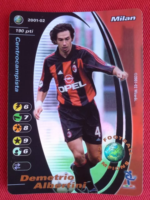 Demetrio Albertini   Promo Foil Football Champions 2001/02  Milan