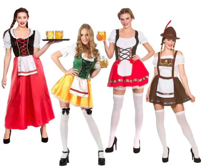 Oktoberfest Disfraz Mujer Cerveza Alemana Festival Criada Sirvienta