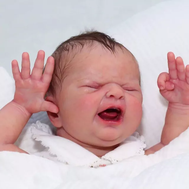 19inch Reborn Doll Kit MARIA Newborn Sleeping Baby Cry Unpainted Unfinished Bebe