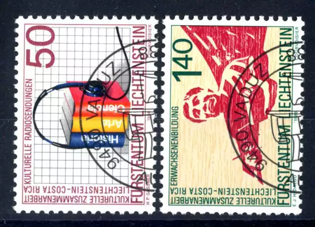 LIECHTENSTEIN - 1988 - Cooperazione culturale Liechtenstein-Costa Rica. E1816