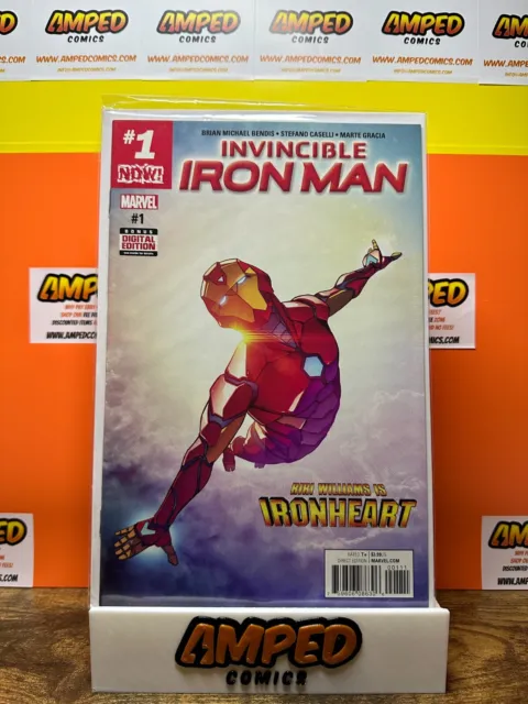 Invincible Iron Man Vol 3 #1🔑 1st Print Caselli Cover 2016 Riri Williams🔑
