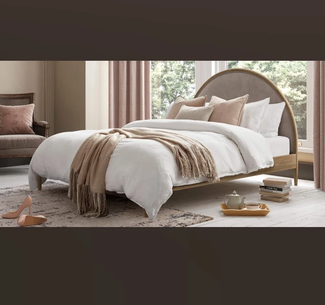 AUBREY HALF MOON King Bed Feather And Black New Unused RRP £1200 £745