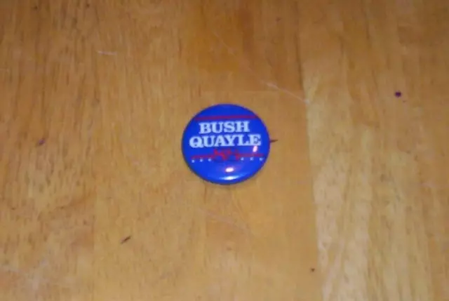 1988 Campaign Bush / Quayle Election Pin