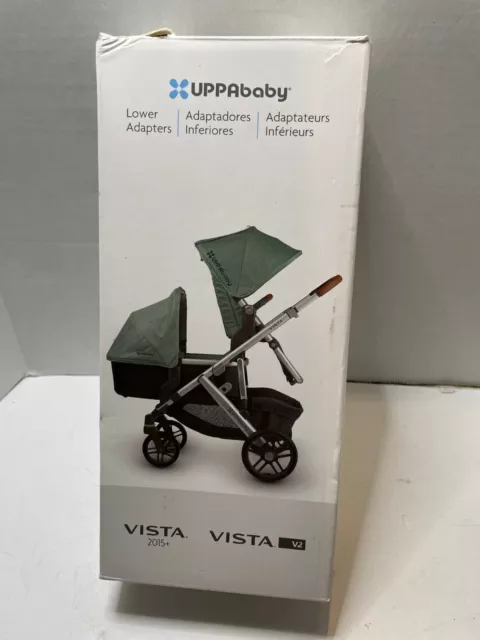 UPPAbaby Vista V2 y Vista 2015 + adaptadores inferiores caja abierta - falta un adaptador