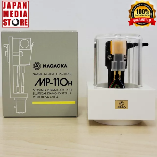 NAGAOKA MP-110H MP type stereo cartridge with head shell for Turntable BRAND NEW