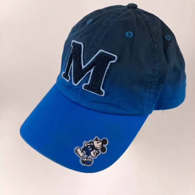 Mickey Mouse M Blue to gray gradient hat Walt Disney World