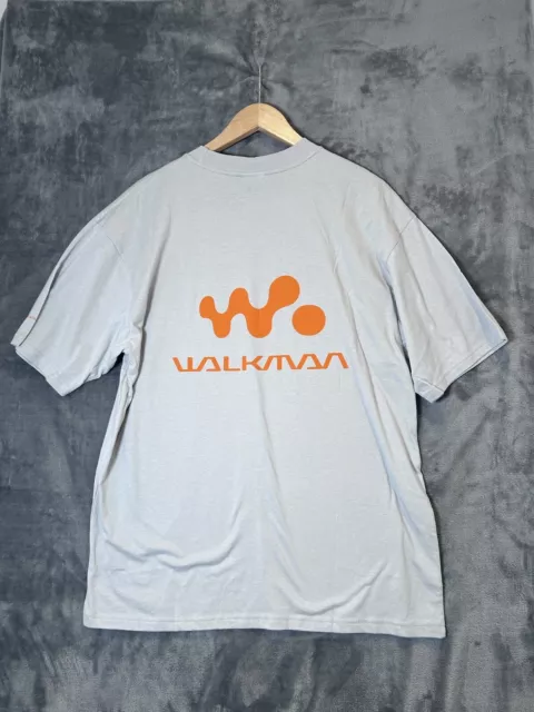 Vintage 90s Sony Walkman T-Shirt Mens XL Cassette Tape Player Rock Music Hipster