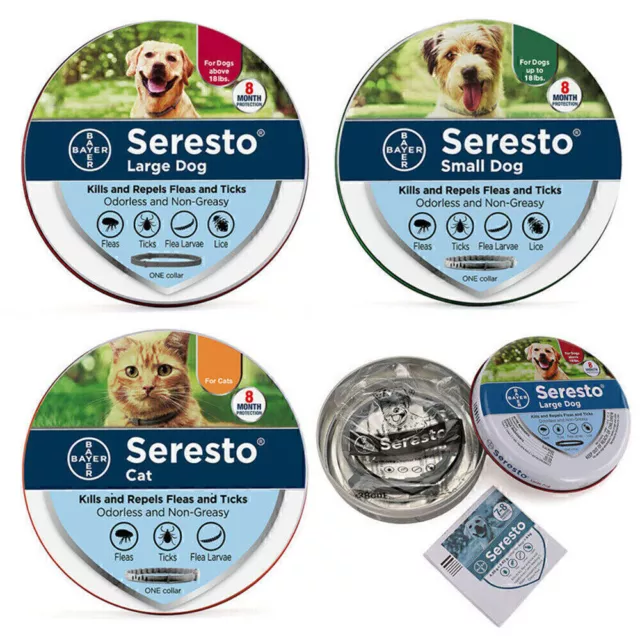 Il collare Seresto Bayer è adatto a cani e gatti per prevenire morsi e distacco