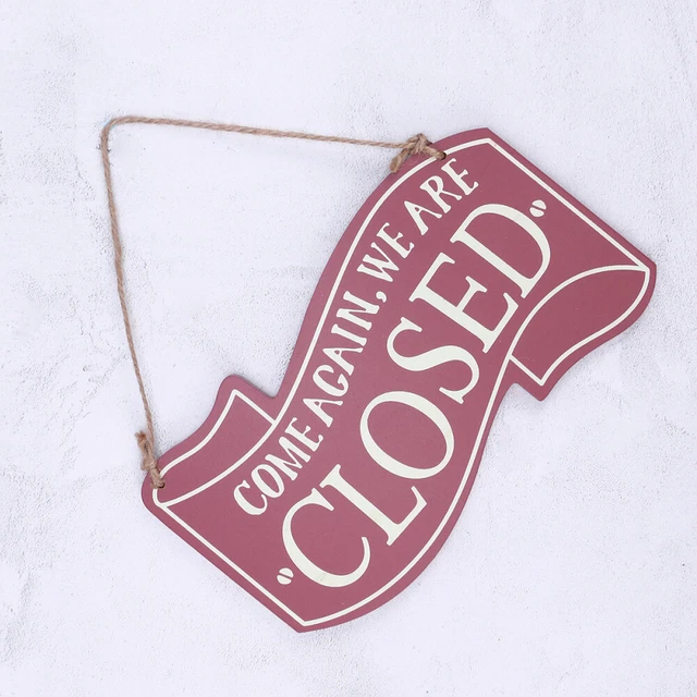 RUSTIC OPEN SIGN Open Closed Sign Open Door Plaques Come Door Sign £9. ...
