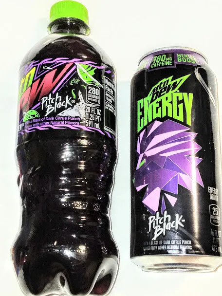 🎁😎2023 Energy  🎁😎 Pitch Black Mtn Dew Tall Can And 20Oz🔥🎁✰:*😎