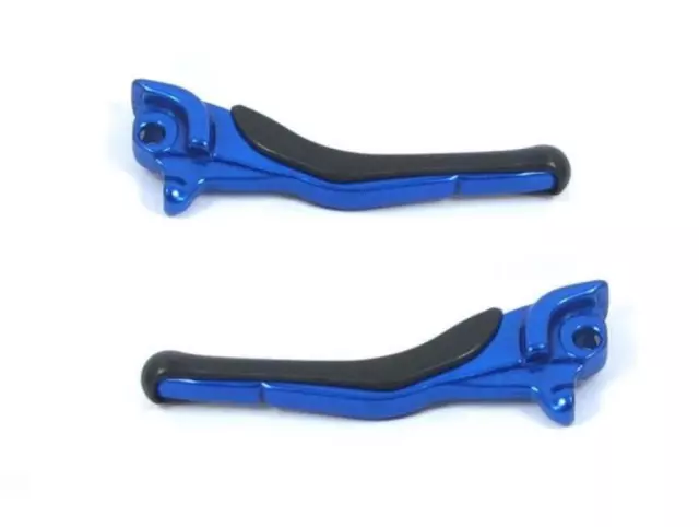 Bremshebel Set Links Rechts Blau Eloxiert für Yamaha Aerox, MBK Nitro YQ 50