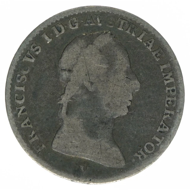 Österreich Lombardei Venetien Kaiser Franz I 1/2 Lira 1822V Venedig A13565