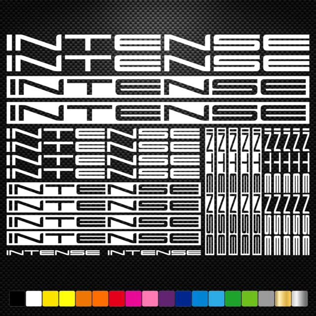Convient à Intense 24 Stickers Autocollants Adhésifs - Vtt Velo Mountain Bike Dh