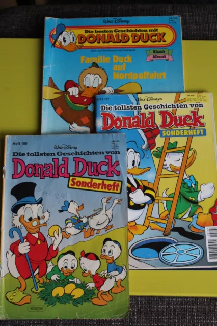 Die tollsten Geschichten von Donald Duck, 3 Hefte 