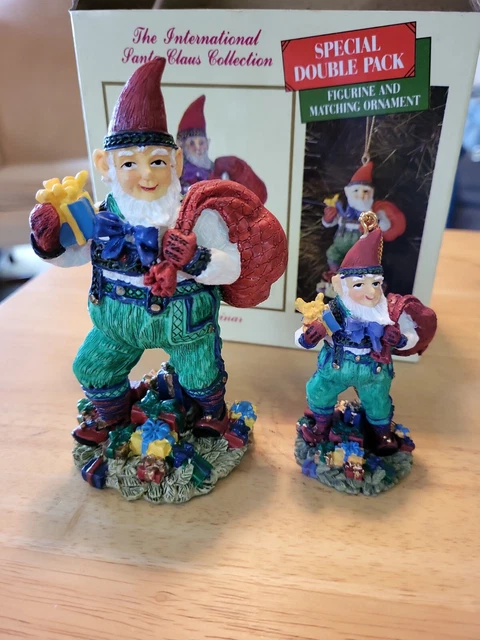 Int'l. Santa Claus Collection Jola Sveinar Iceland Figure w/ Matching Ornament