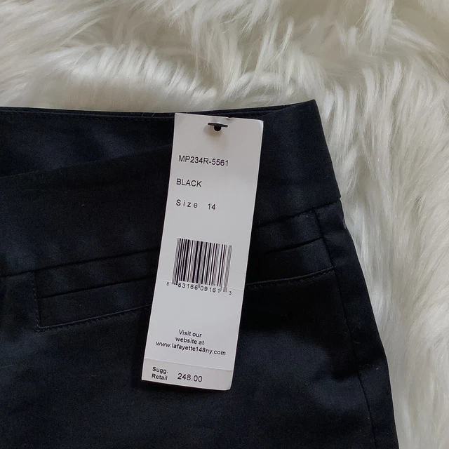 Lafayette 148 New York SZ 14 CROP Black Wide Leg Professional Pants NWT $248 Lafayette 148 New York SZ 14 CROP Black Wide Leg Professional Pants NWT $248