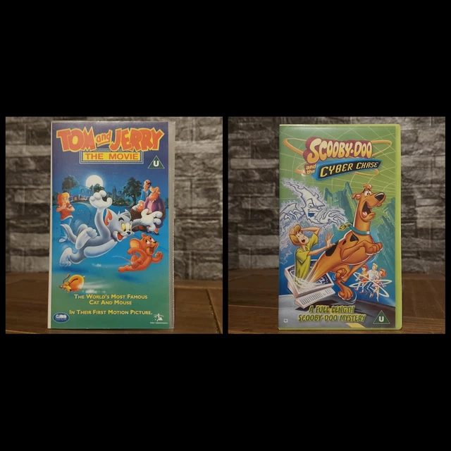 SCOOBY DOO AND the cyber chase + Tom And Jerry The Movie Vhs Bundle
