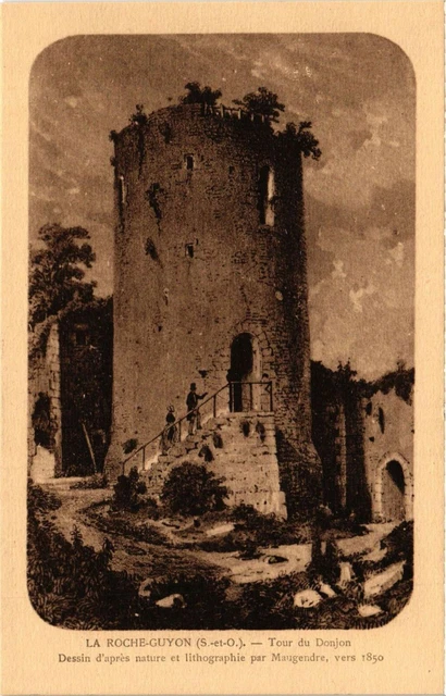 CPA La ROCHE-GUYON - Tour du Donjon - Dessin d'apres nature.. (350150)