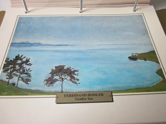 Kunstdruck Impressionismus International Ferdinand Hodler   Genfer See 1911